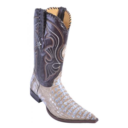 Los Altos Rustic Mink Genuine Smooth Crocodile 3X Toe Cowboy Boots 951732