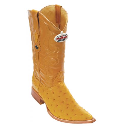 Los Altos Buttercup Genuine All-Over Ostrich 3X Toe Cowboy Boots 950302