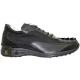 Mauri 8814 Black Genuine Hornback Crocodile Tail/Nappa Leather/Mauri Fabric Sneakers With Silver Mauri Alligator Head