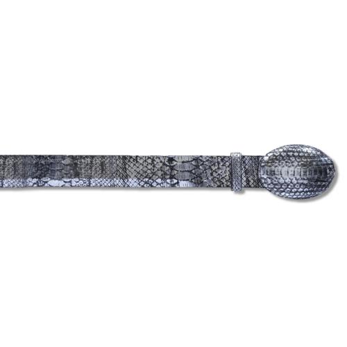 Los Altos Silver Genuine Python Belt C115736