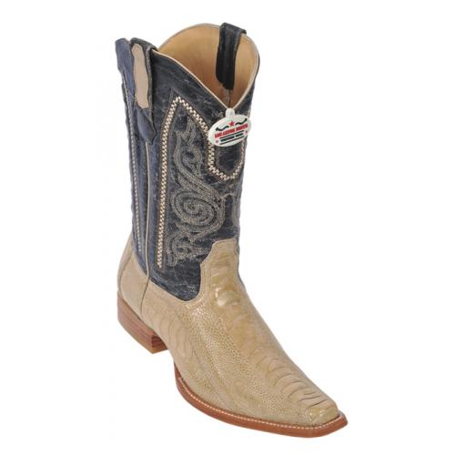 Los Altos Oryx Genuine All-Over Ostrich Leg Square Toe Cowboy Boots 710511
