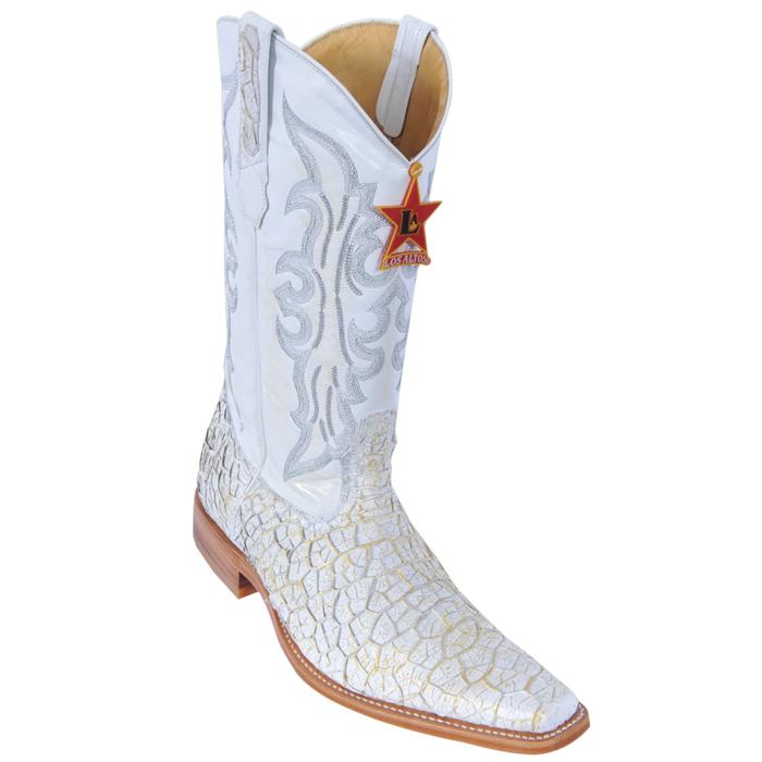 white square toe boots