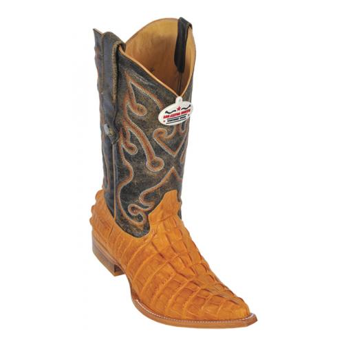 Los Altos Buttercup All-Over Alligator Tail Print 3X Toe Cowboy Boots 3950102