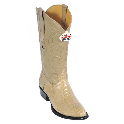 Los Altos Oryx Genuine All-Over Ostrich Leg Medium R-Toe Cowboy Boots 600511
