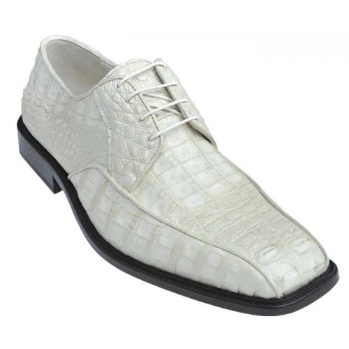 Los Altos WinterWhite Genuine All-Over Smooth Crocodile Shoes ZV031704