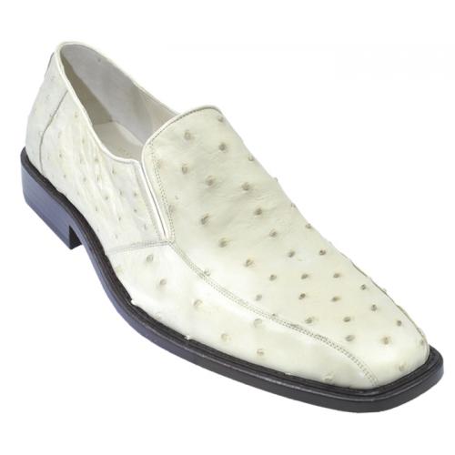 Los Altos WinterWhite Genuine All-Over Ostrich Shoes ZV040304