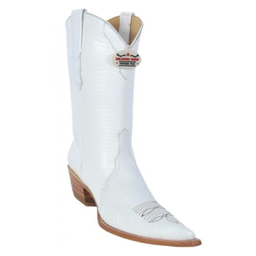 Los Altos Ladies White Genuine Ostrich 3X-Toe Cowgirl Boots 330404