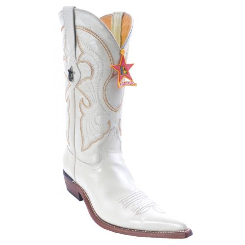 Los Altos Ladies Winterwhite Genuine Goat 3X-Toe Cowgirl Boots 359204