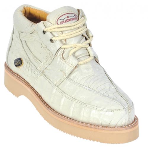 Los Altos Winterwhite Genuine All-Over Crocodile Casual Shoes ZA060104