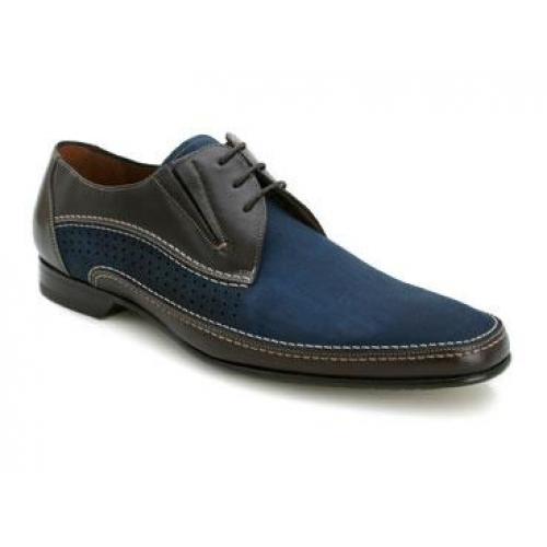 Mezlan "Chilliwack" Brown/Blue  Genuine Leather Shoes
