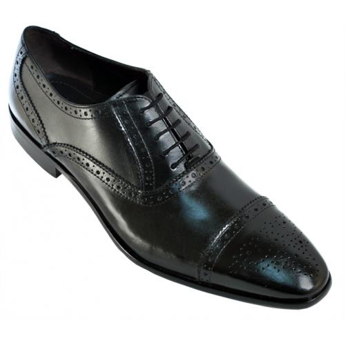 Giorgio Brutini Black Genuine Leather Oxford Shoes 249811 - $79.90 ...