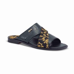 Mauri Black Slip-on Sandals