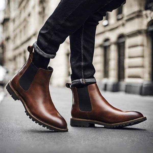 leather chelsea boot